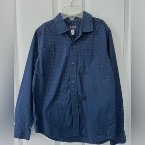 Children’s Place Navy Shirt with Red & White Dots size L (10-12)